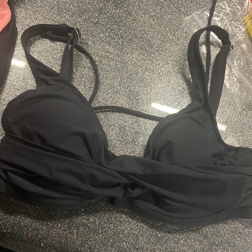 Black swim top